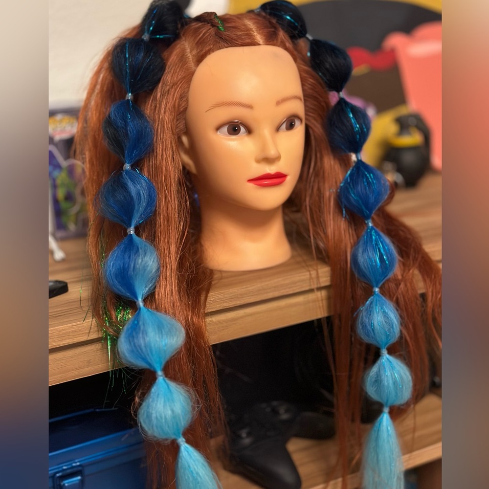 Festival braids. Set of (2) mini tie in bubble braids. Easy. Reusable rabe hair